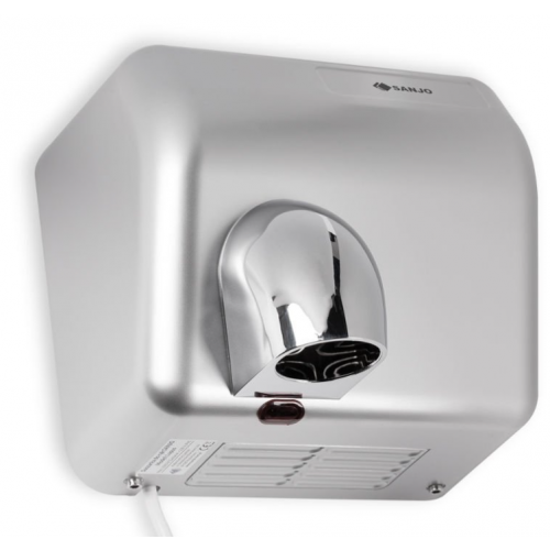Automatyczna suszarka do rąk Sanjo Lupus RS-L3 2500 W, gładki srebrny ABS odporny na UV